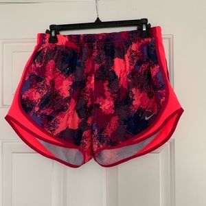 Tie dye Nike running shorts